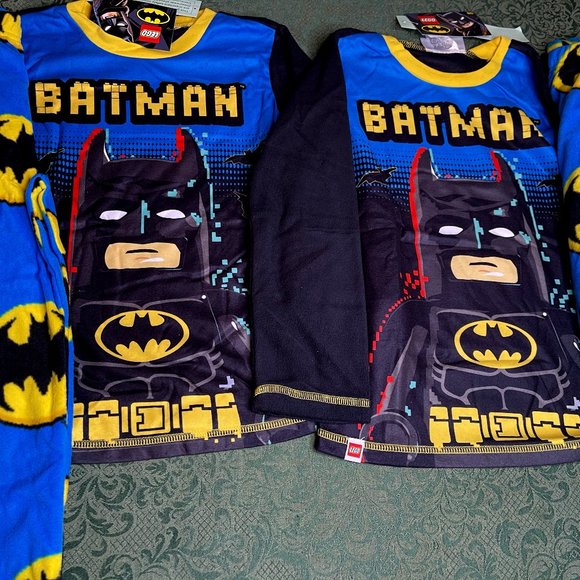 NWt TWINS 6 7 8 10 12 Lego batman winter pajamas